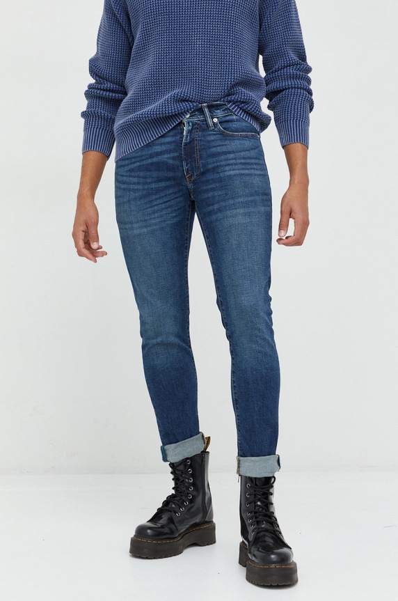 Abercrombie & Fitch jeansy granatowy KI131.2402.276