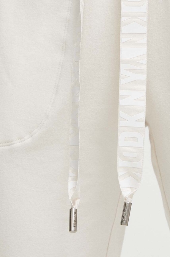 Dkny spodnie dresowe beżowy DP2P1917
