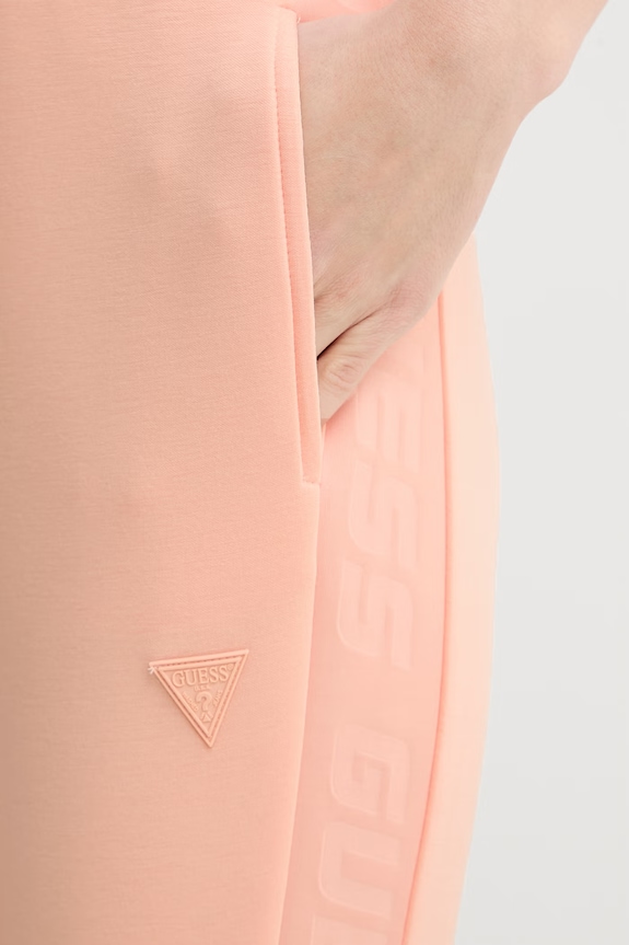 Guess pantaloni de trening ALLIE portocaliu V2YB18.K7UW2