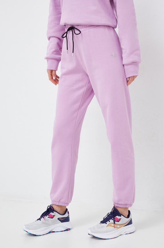 Tepláky Dkny pletenina fialová DP2P3114
