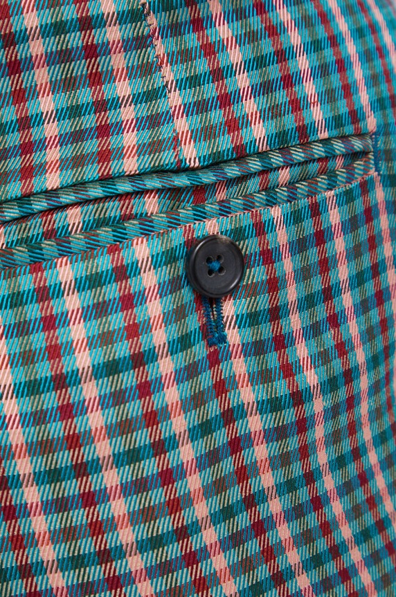 Παντελόνι με λινό μείγμα PS Paul Smith πράσινο W2R.N264.J30915