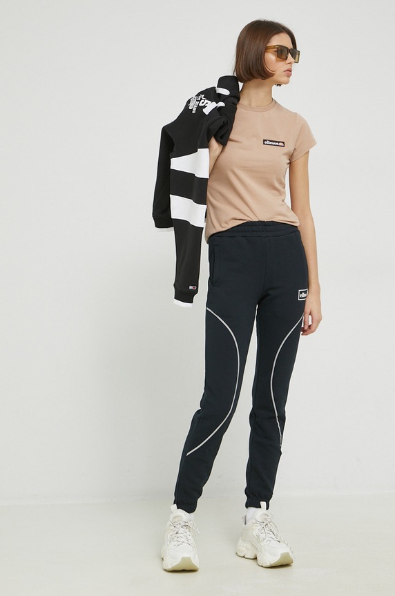 spodnji del trenirke Ellesse SGP16173 črna AW22