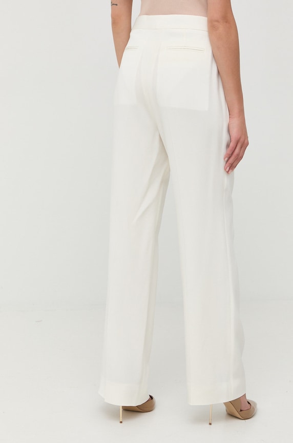 Odzież Victoria Beckham spodnie 1322WTR003756F biały