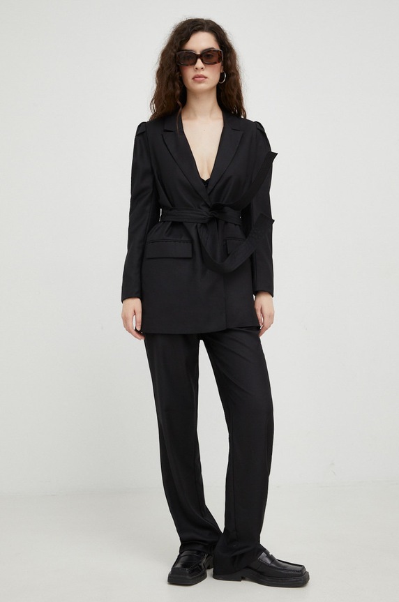 Bruuns Bazaar spodnie BBW3075 czarny AW22
