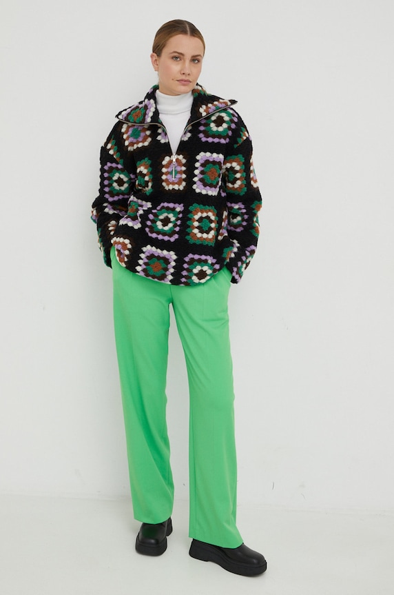 Штани Samsoe Samsoe F22300152 зелений AW22