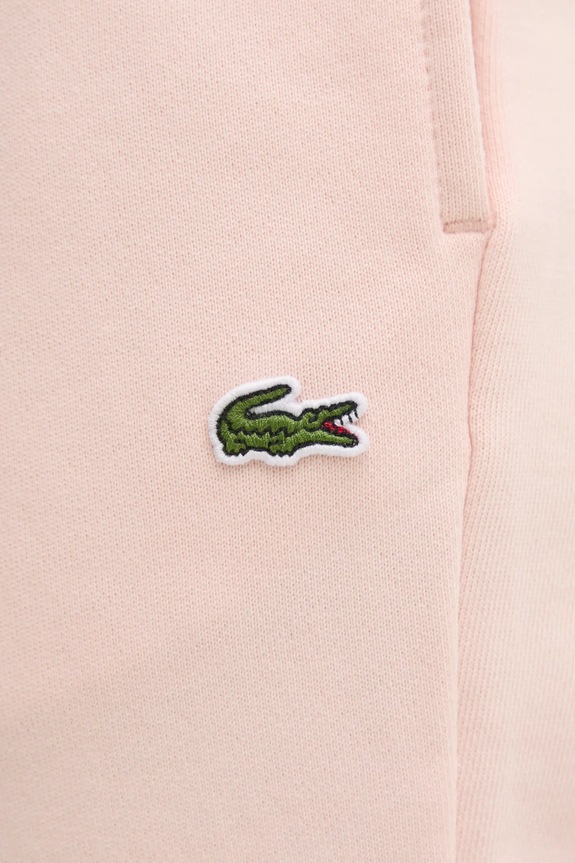 Lacoste spodnie dresowe różowy XF9216