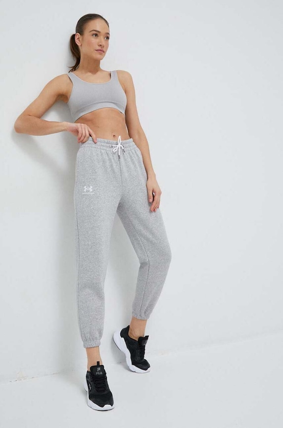 Tepláky Under Armour pletenina šedá 1373034