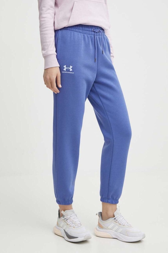 Under Armour spodnie dresowe dzianina niebieski 1373034