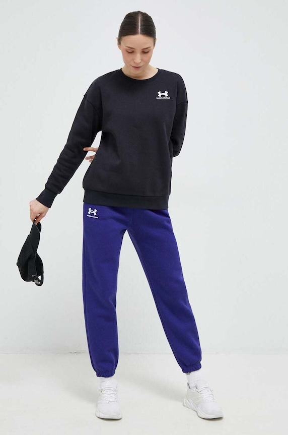 Under Armour pantaloni de trening 1373034 bleumarin SS25