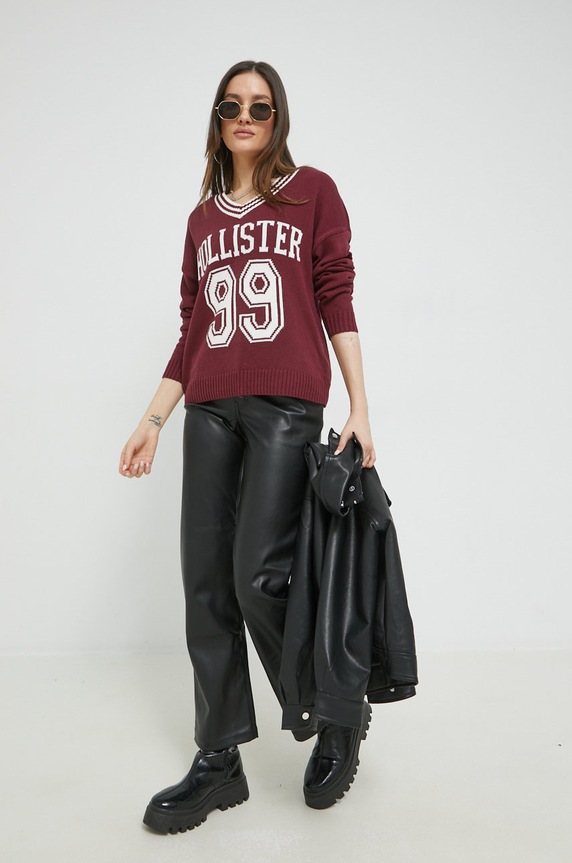 Kalhoty Hollister Co. KI356.2150.900 černá AW22