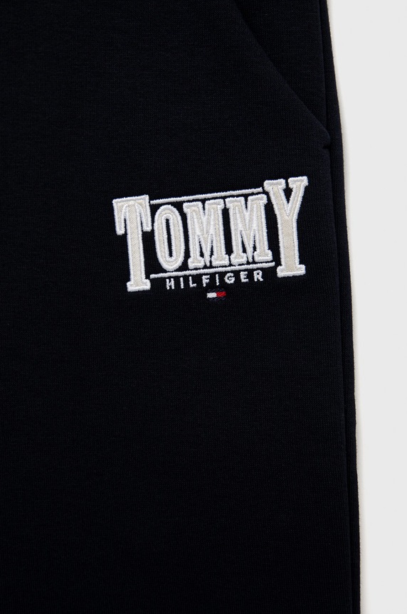 Dziewczynka Tommy Hilfiger spodnie dresowe dziecięce KG0KG06869.9BYY granatowy