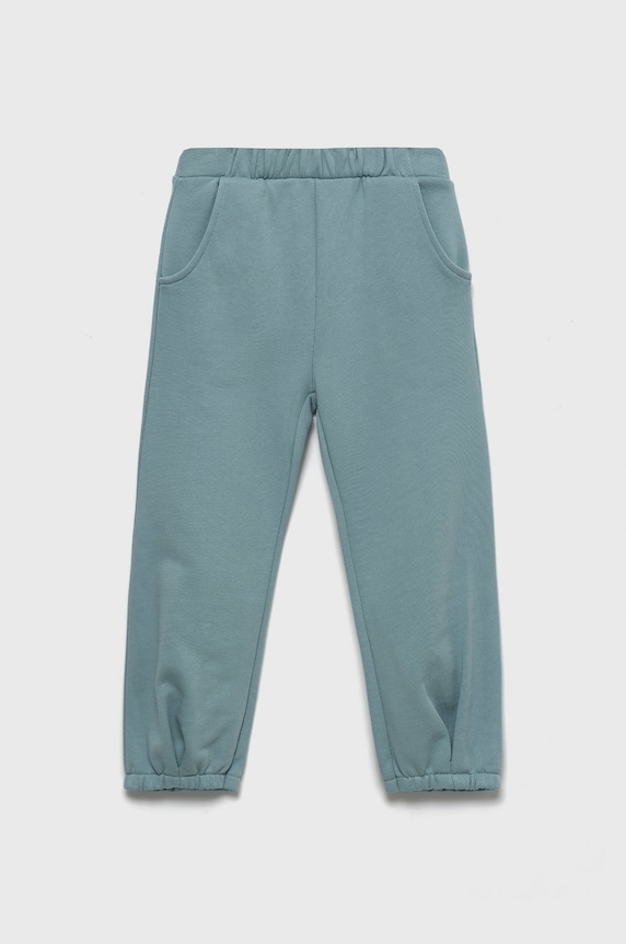 United Colors of Benetton spodnie dresowe bawełniane dziecięce bawełna niebieski 3QLAGF015.P