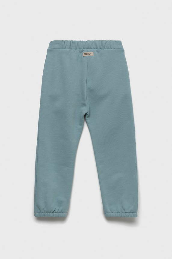 United Colors of Benetton spodnie dresowe bawełniane dziecięce 3QLAGF015.P niebieski AW22