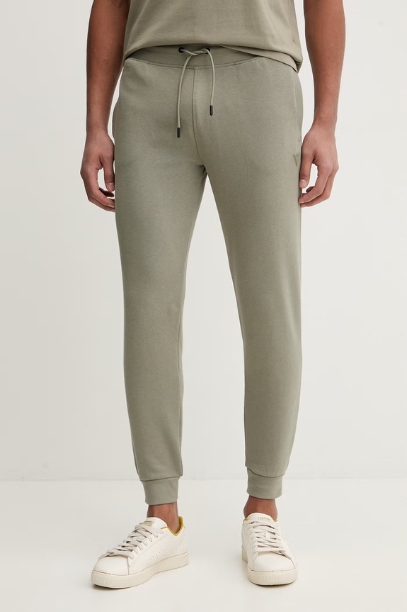 Guess pantaloni de trening ALDWIN verde Z2YB22.KAIJ1