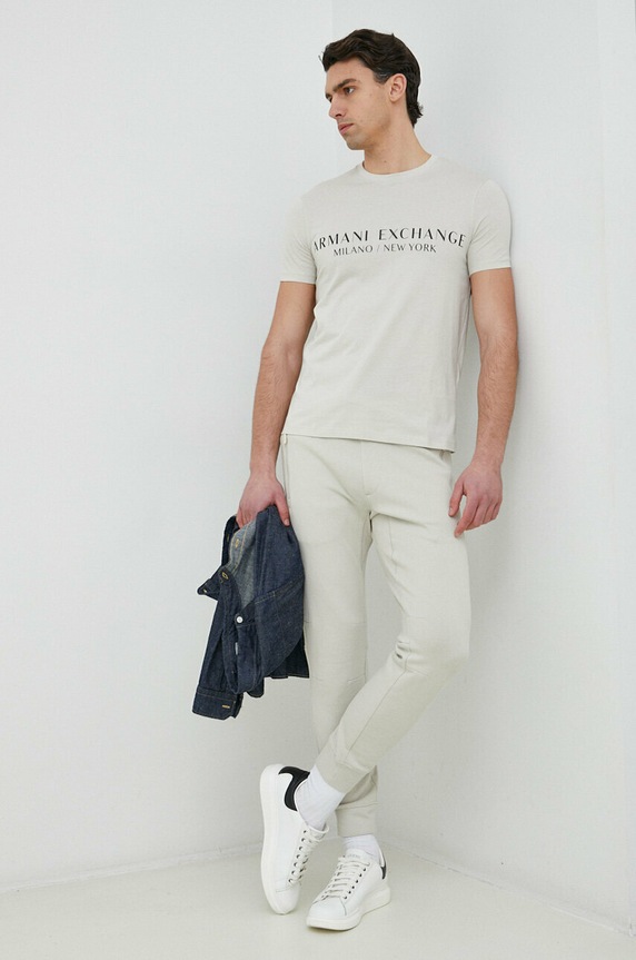 Tepláky Armani Exchange bavlna zelená 8NZP73.ZJKRZ