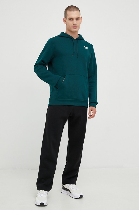 Reebok spodnie dresowe HH8331 czarny AW22