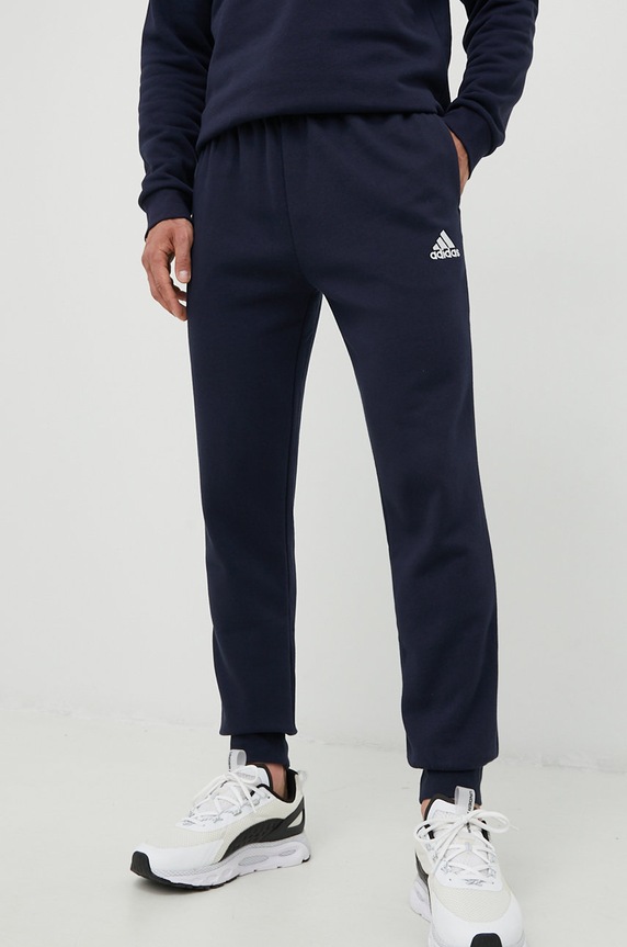 adidas spodnie dresowe Essentials dzianina granatowy HL2231