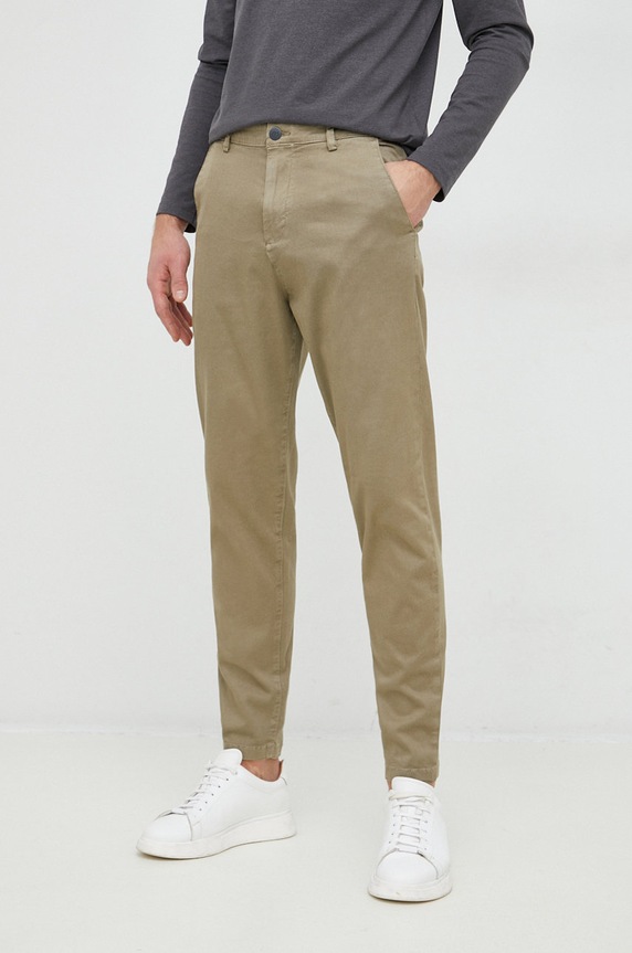 Selected Homme spodnie tkanina szary 16086437.Brindle