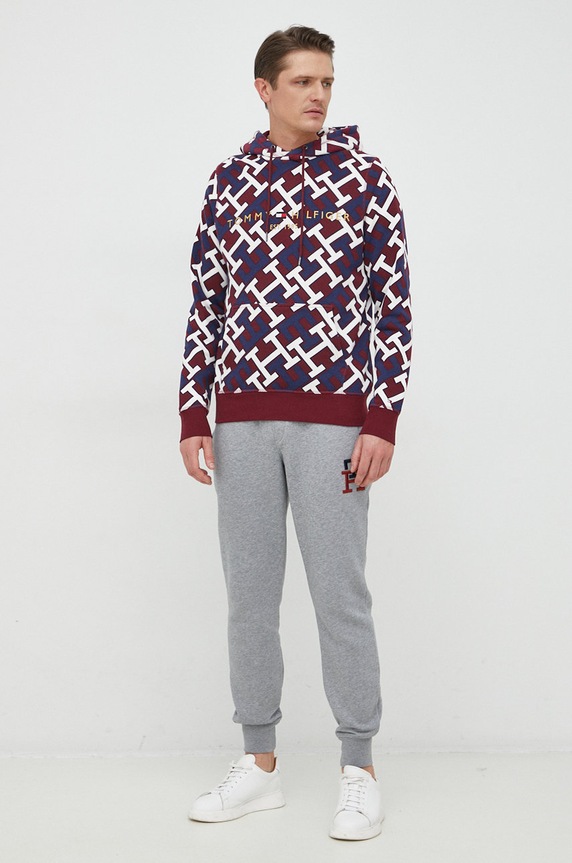 Tommy Hilfiger spodnie dresowe MW0MW28208.9BYY szary AW22