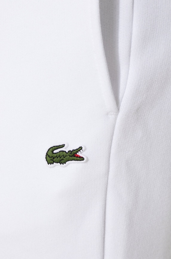 Lacoste teplákové nohavice s bavlnou pánske XH9624 biela