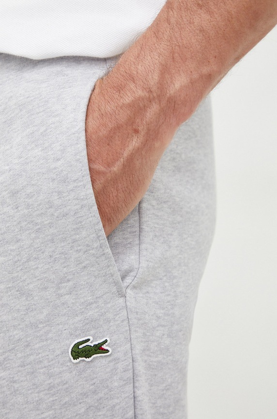 Lacoste spodnie dresowe męskie z bawełną szary XH9624