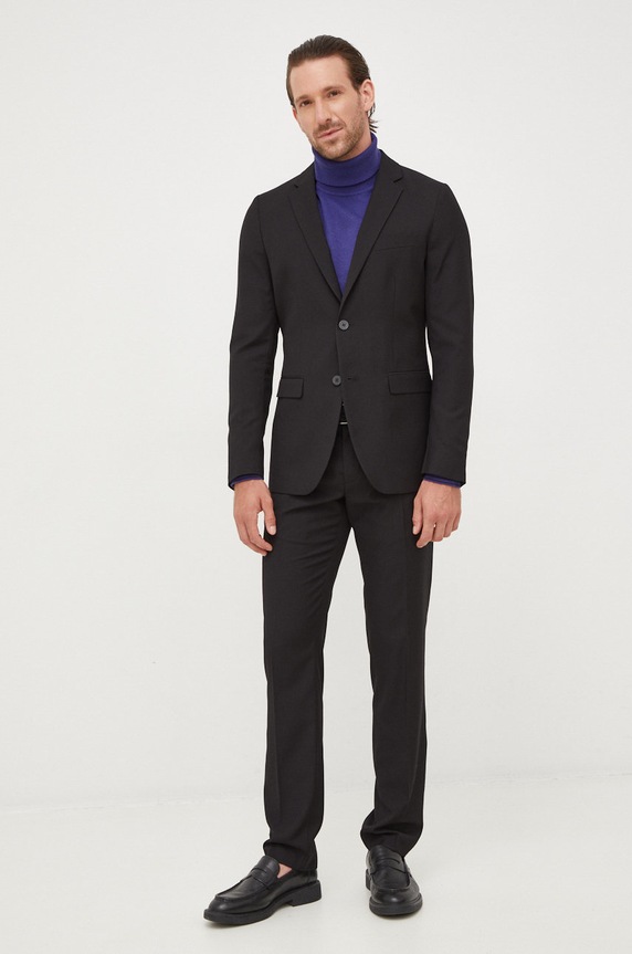Sisley spodnie 4KI356Y89.100 czarny AW25