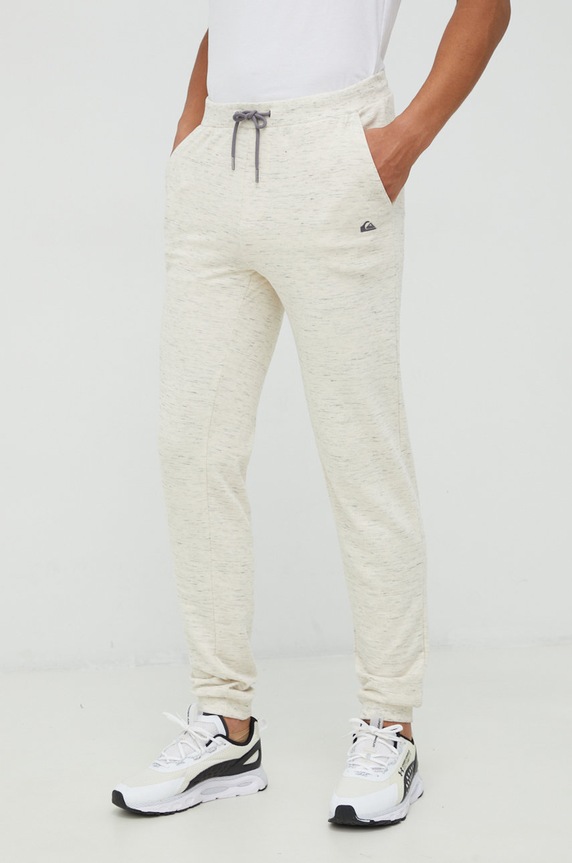 Quiksilver spodnie dresowe melanż beżowy EQYFB03299