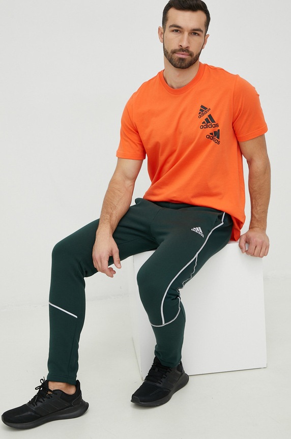 adidas spodnie dresowe HL6926 zielony AW22