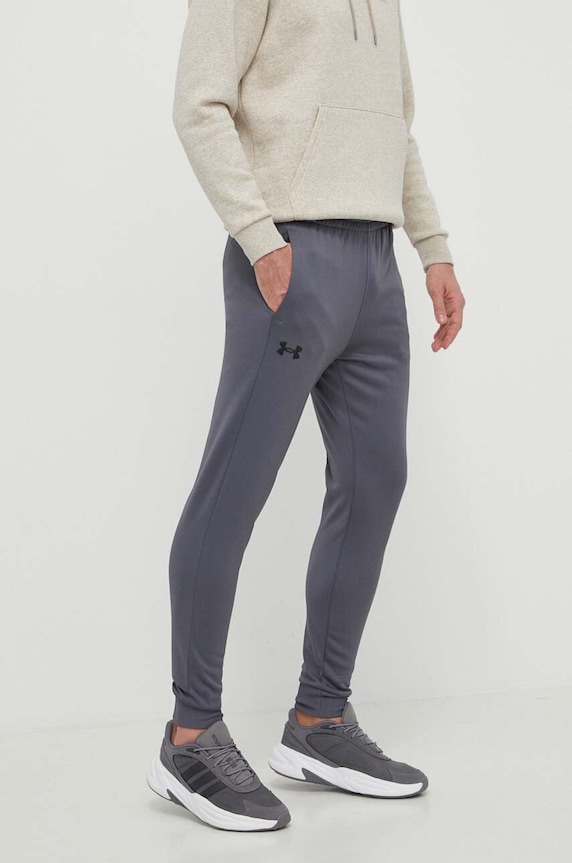 Παντελόνι φόρμας Under Armour Armour Fleece πλεκτό ύφασμα γκρί 1373362