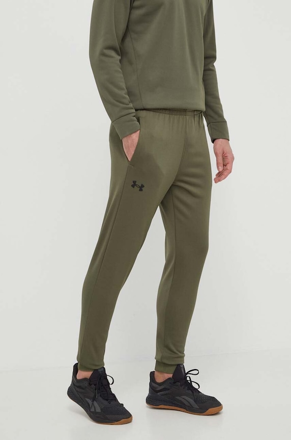 Παντελόνι φόρμας Under Armour Armour Fleece πλεκτό ύφασμα πράσινο 1373362