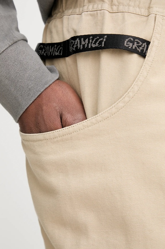 Bavlněné kalhoty Gramicci Gadget Pant béžová G105.OGT