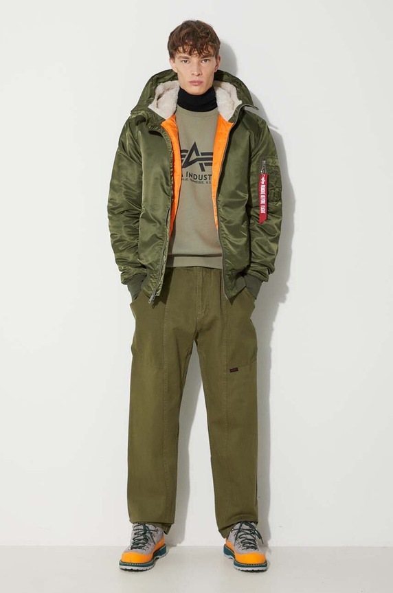 Бавовняні штани Gramicci Gadget Pant G105.OGT зелений AW25