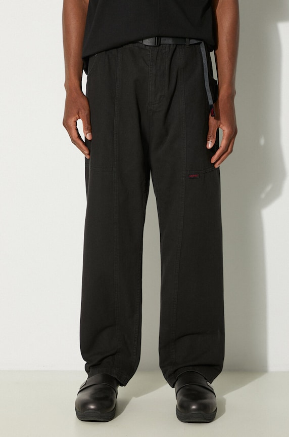 Бавовняні штани Gramicci Gadget Pant гладкий чорний G105.OGT
