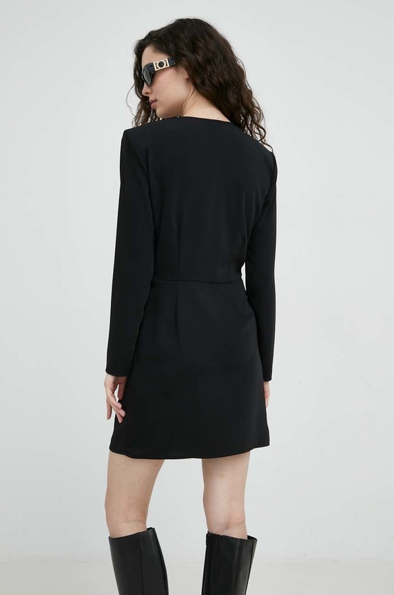 Odzież The Kooples sukienka FROB25077K czarny
