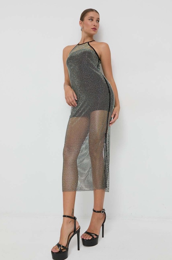 Patrizia Pepe sukienka wzorzyste czarny 8A1011.A9U8