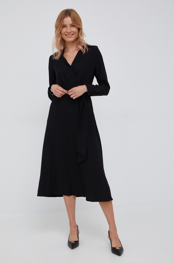 Šaty Lauren Ralph Lauren 250853337001 čierna AW23