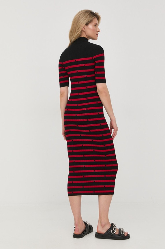 Red Valentino rochie 1R3KD05H6JY negru AW22