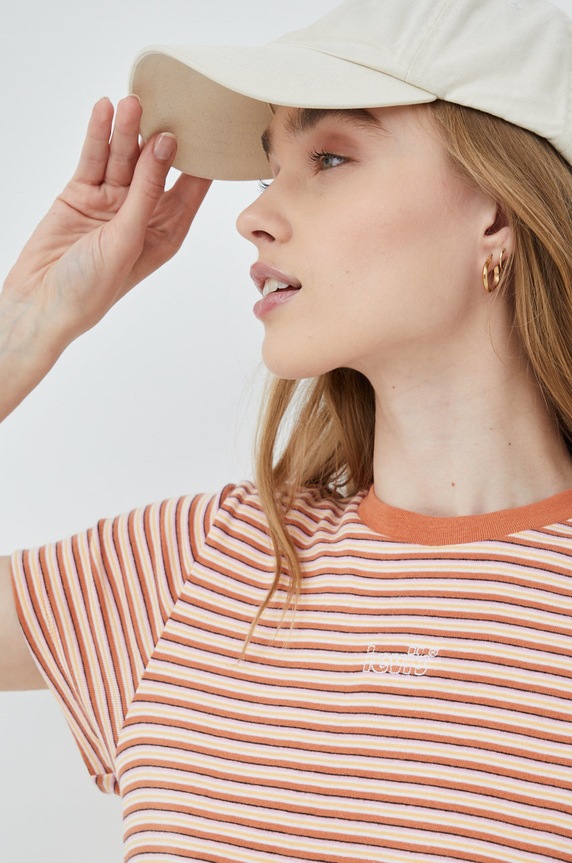 Levi's sukienka bawełniana pomarańczowy A3340.0000