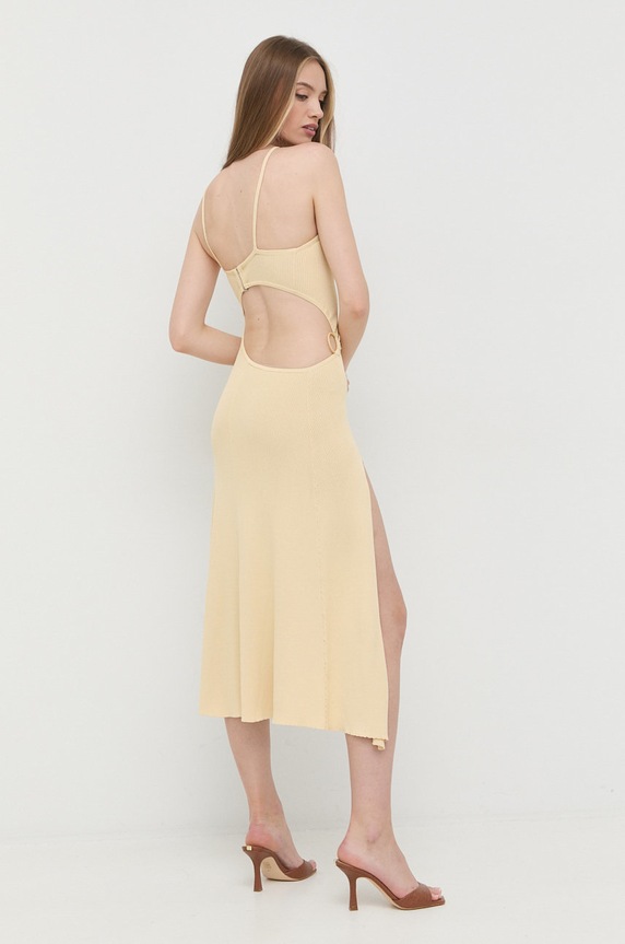 Odzież For Love & Lemons sukienka KSU22D505.SU22 beżowy