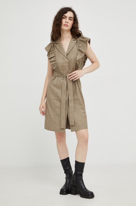 Φόρεμα Bruuns Bazaar BBW3077 πράσινο AW22