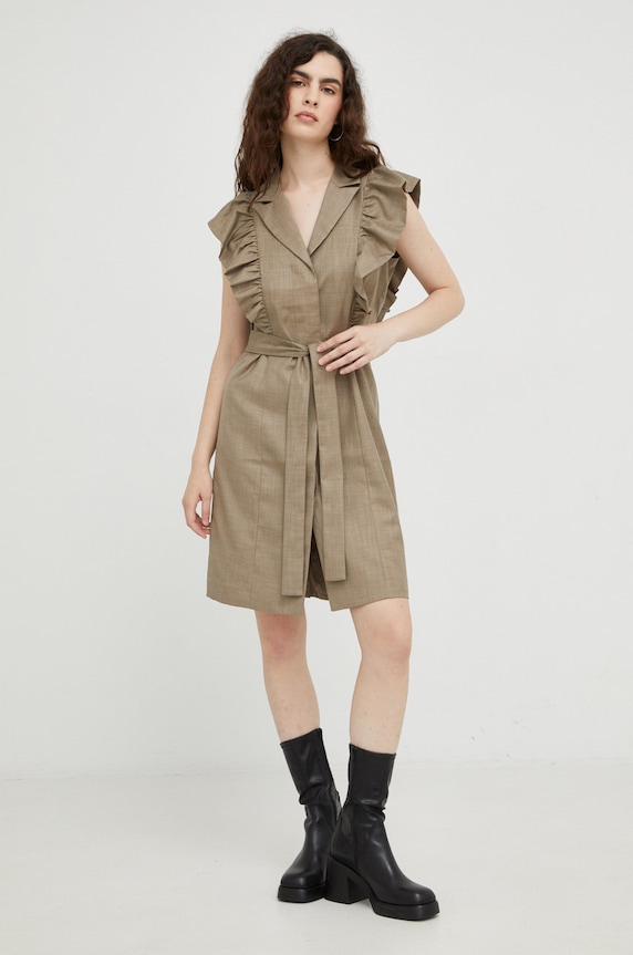 Φόρεμα Bruuns Bazaar BBW3077 πράσινο AW22