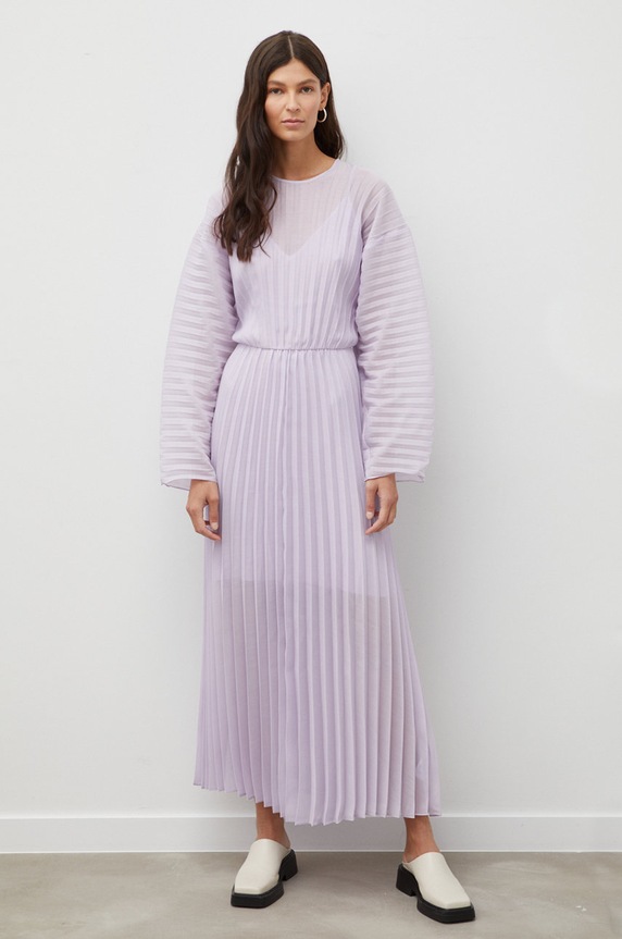 Samsoe Samsoe rochie maxi violet F22300222