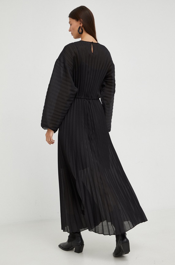 Samsoe Samsoe sukienka F22300222 czarny AW22