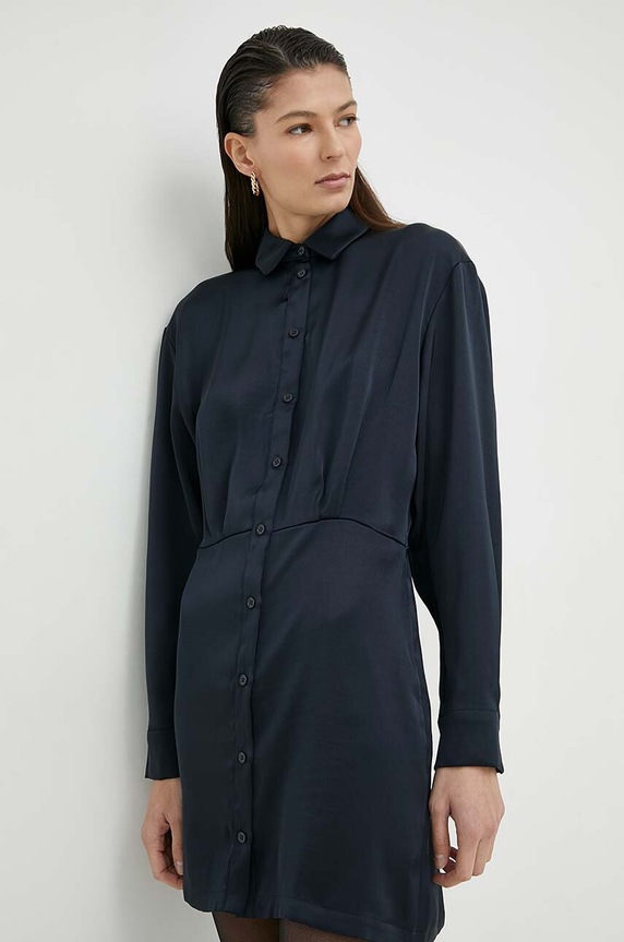 Samsoe Samsoe sukienka casual granatowy F22300193