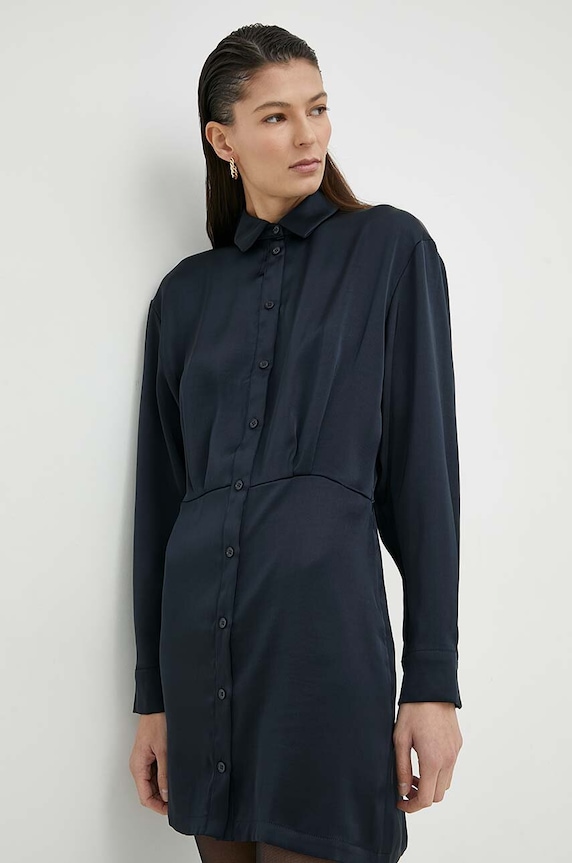 Samsoe Samsoe sukienka casual granatowy F22300193