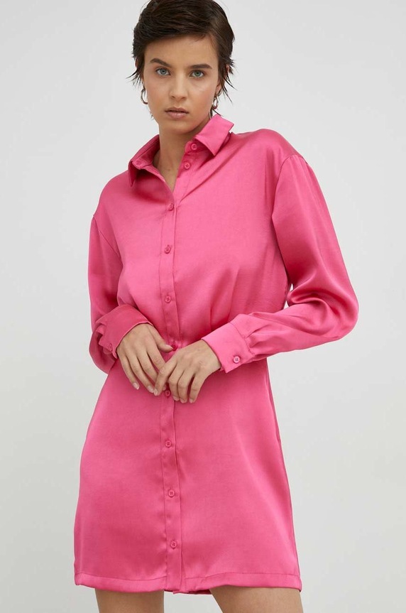 Samsoe Samsoe rochie roz F22300193