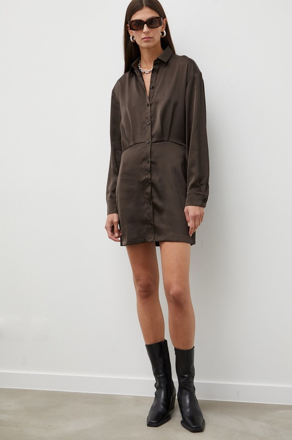 Samsoe Samsoe rochie mini maro F22300193