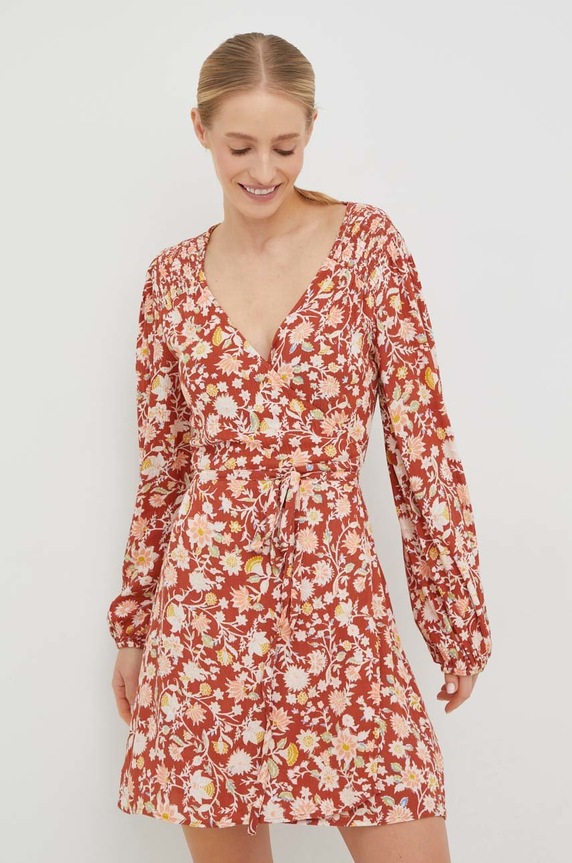 Billabong sukienka casual pomarańczowy F3DR02BIF2