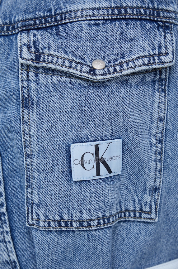 Džínové šaty Calvin Klein Jeans J20J219356.9BYY modrá