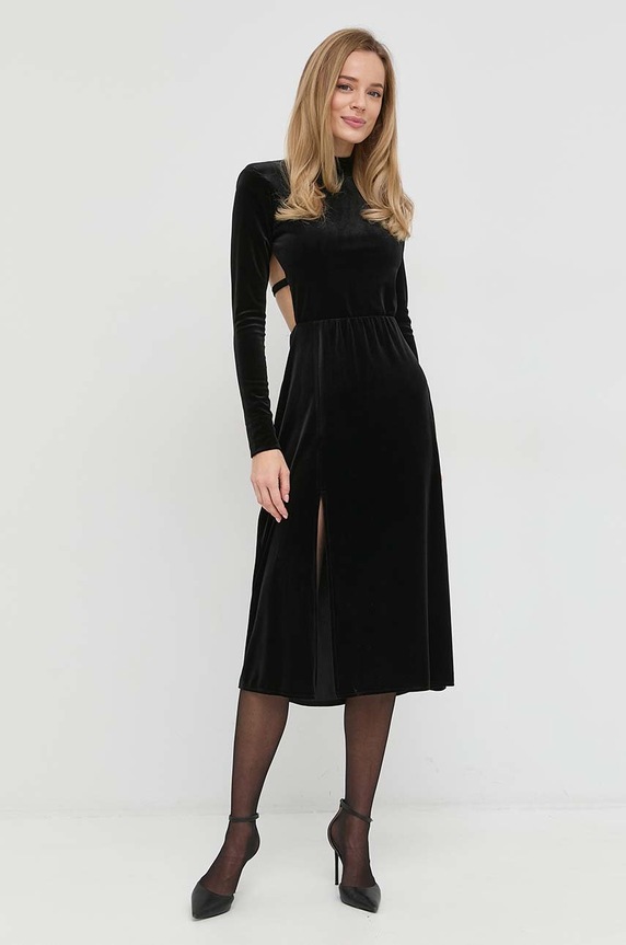 Undress Code sukienka z elastanem czarny 442